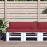 Vidaxl Palettenkissen 2 St. Stoff rot