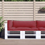 Vidaxl Palettenkissen 3 St. Stoff rot