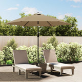 VIDAXL -Parasol mit Metallpol 300 cm Taupe