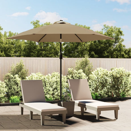 VIDAXL -Parasol mit Metallpol 300 cm Taupe