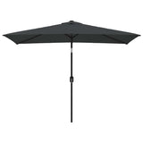 VIDAXL -Parasol mit Metallpol 300x200 cm Anthrazit