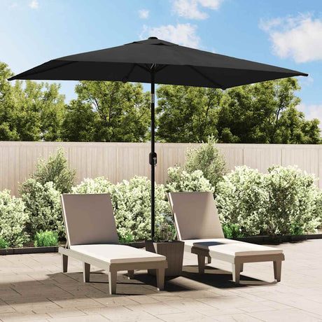 VIDAXL -Parasol mit Metallpol 300x200 cm Anthrazit