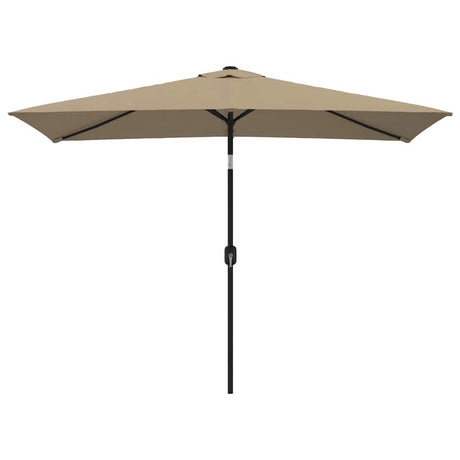 VIDAXL -Parasol mit Metallpol 300x200 cm Taupe