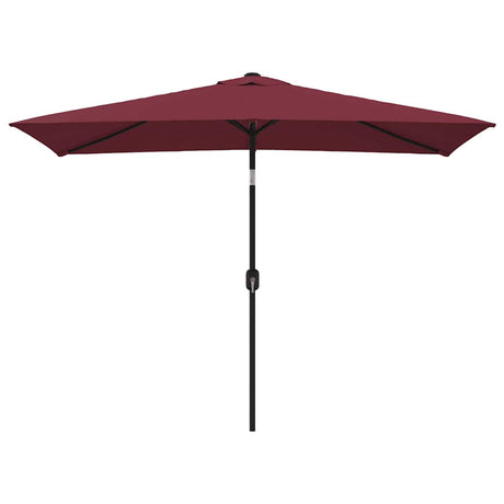 VIDAXL -Parasol mit Metallpol 300x200 cm Bordeaux Rot
