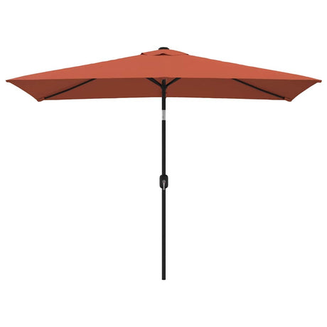 VIDAXL -Parasol mit Metallstast 300x200 cm Terrakotta