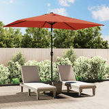 VIDAXL -Parasol mit Metallstast 300x200 cm Terrakotta