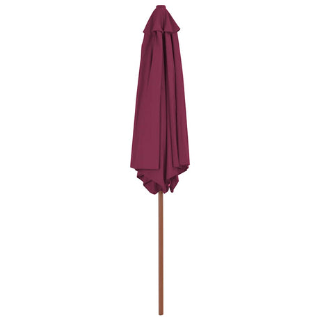 Vidaxl Parasol mit Holzstange 270 cm Bordeaux Rot