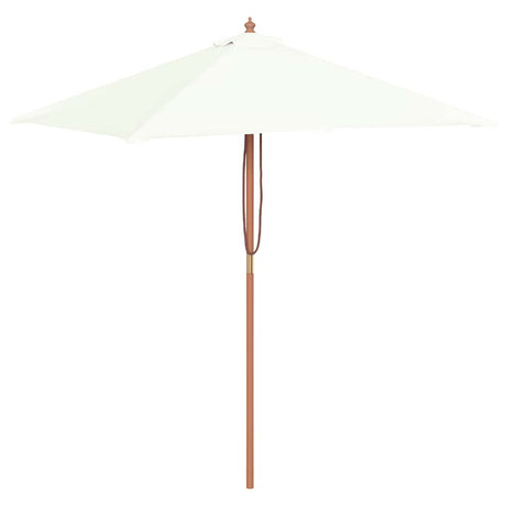 Vidaxl Sonnenschirm mit Holzstange 150x200 cm sandfarben