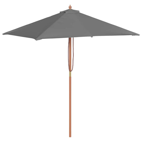 VIDAXL -Parasol mit Holzstange 150x200 cm Anthrazit