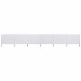 Vidaxl Windschutzscheibe 6 Paneele 800x80 cm Stoff weiß