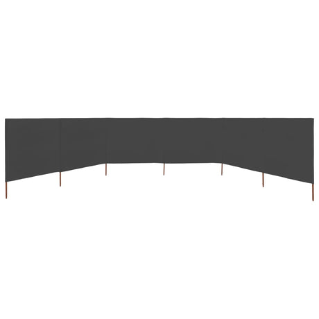 Vidaxl Windschutzscheibe 6 Paneele 800x80 cm Stoff grau