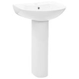 VIDAXL WASHBAIN zu Fuß abgelöst 520x440x190 mm Keramik Weiß