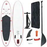 Vidaxl Stand-up-Paddleboard aufblasbare Rot und Weiß