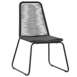 Vidaxl tuinstoelen 2 st poly rattan zwart