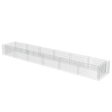 Vidaxl Gabion -Pflanzer erhöhte 540 x 90 x 50 cm verzinkte Stahl