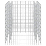 Vidaxl Gabion -Pflanzer vermehrte 90x90x100 cm verzinkter Stahl