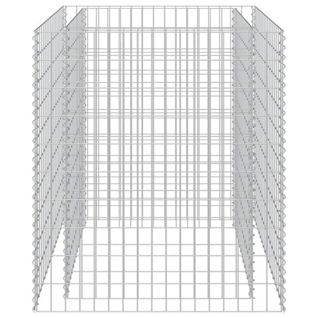 Vidaxl Gabion -Pflanzer vermehrte 90x90x100 cm verzinkter Stahl