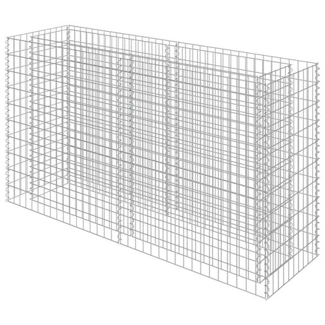 Vidaxl Gabion -Pflanzer erhöht 180 x 50 x 100 cm verzinkter Stahl