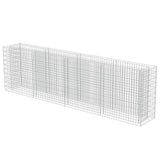 VIDAXL GABION PLANUNGSBOLZEN 360x50x100 cm verzinkter Stahl angehoben