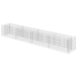 Vidaxl Gabion -Pflanzer vermehrte 360x50x50 cm verzinkter Stahl