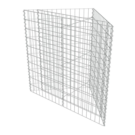 Vidaxl gabion plantenbak verhoogd 75x75x100 cm gegalvaniseerd staal