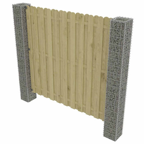 Vidaxl afrasteringspaal 2 st 20 x 20 x 190 cm metaal zilver