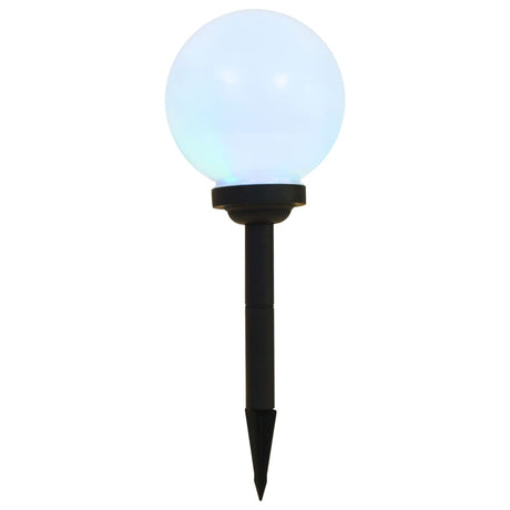 Vidaxxl LED-Solarlampen rund 20 cm RGB 3 Stk
