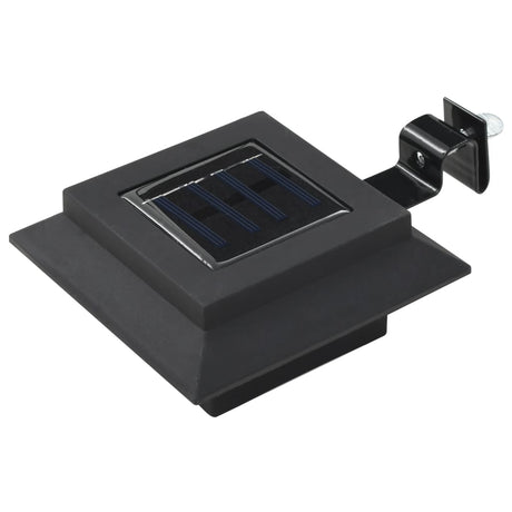 Vidaxxl LED-Solarlampen quadratisch 12 cm schwarz 6 Stk