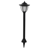 Vidaxl -LED -Solarlampen schwarze 3 PCs