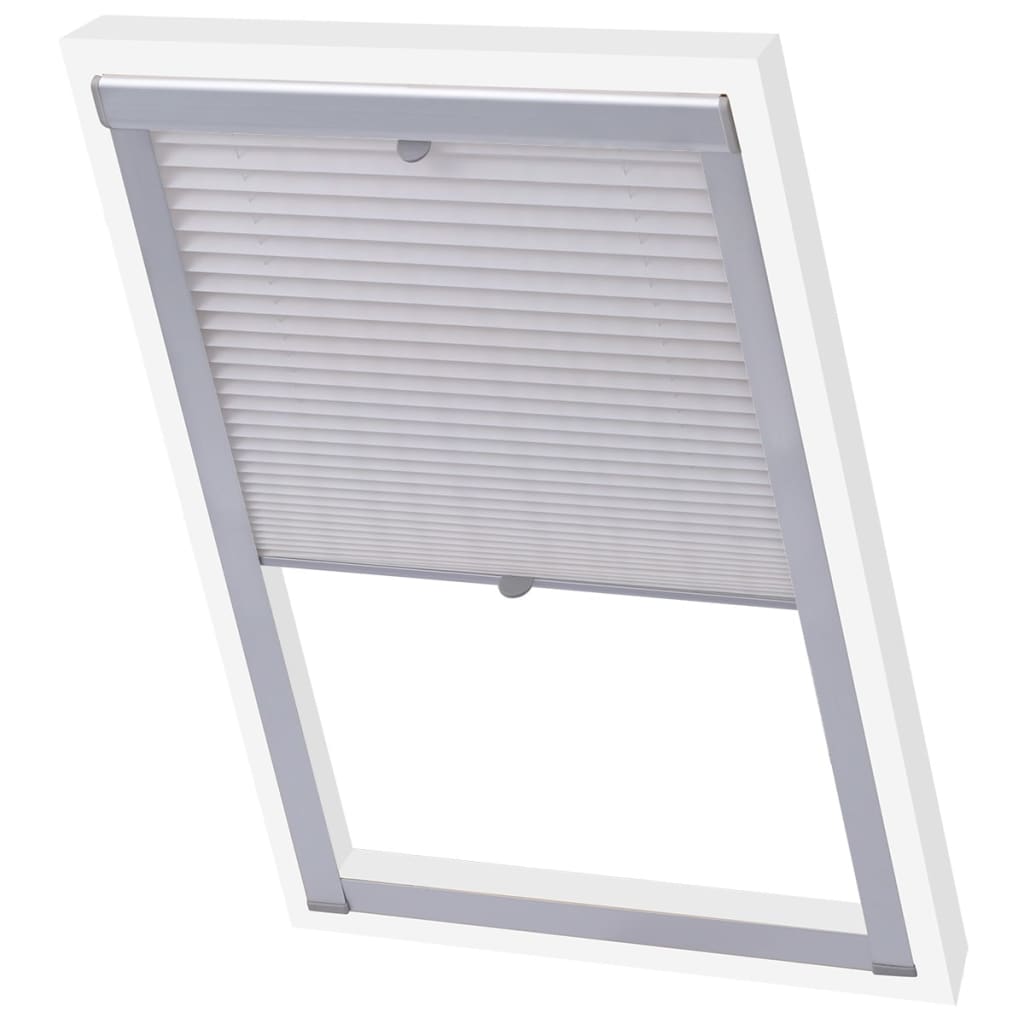 Vidaxl Roller Blind Falten weiße MK08