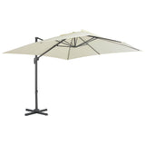 Vidaxx schwimmender Sonnenschirm mit Aluminiumstange 300x300 cm sandfarben