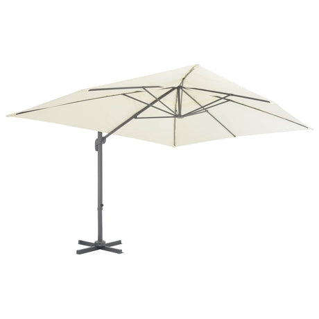 Vidaxx schwimmender Sonnenschirm mit Aluminiumstange 400x300 cm sandfarben