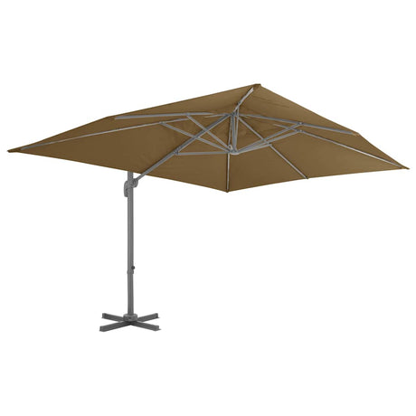 Vidaxx schwimmender Sonnenschirm mit Aluminiumstange 400x300 cm taupe