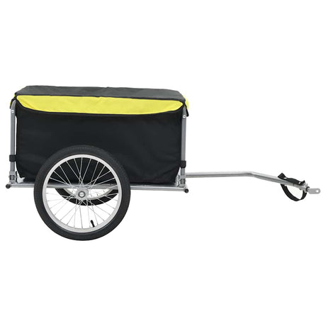Vidaxl Fahrradanhänger 65 kg schwarz und gelb