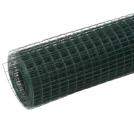 Vidaxl -Hühnerdraht 25x1,5 m Stahl mit PVC -Beschichtung grün