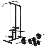 VIDAXL -Power Tower mit Halfter -Set 30,5 kg