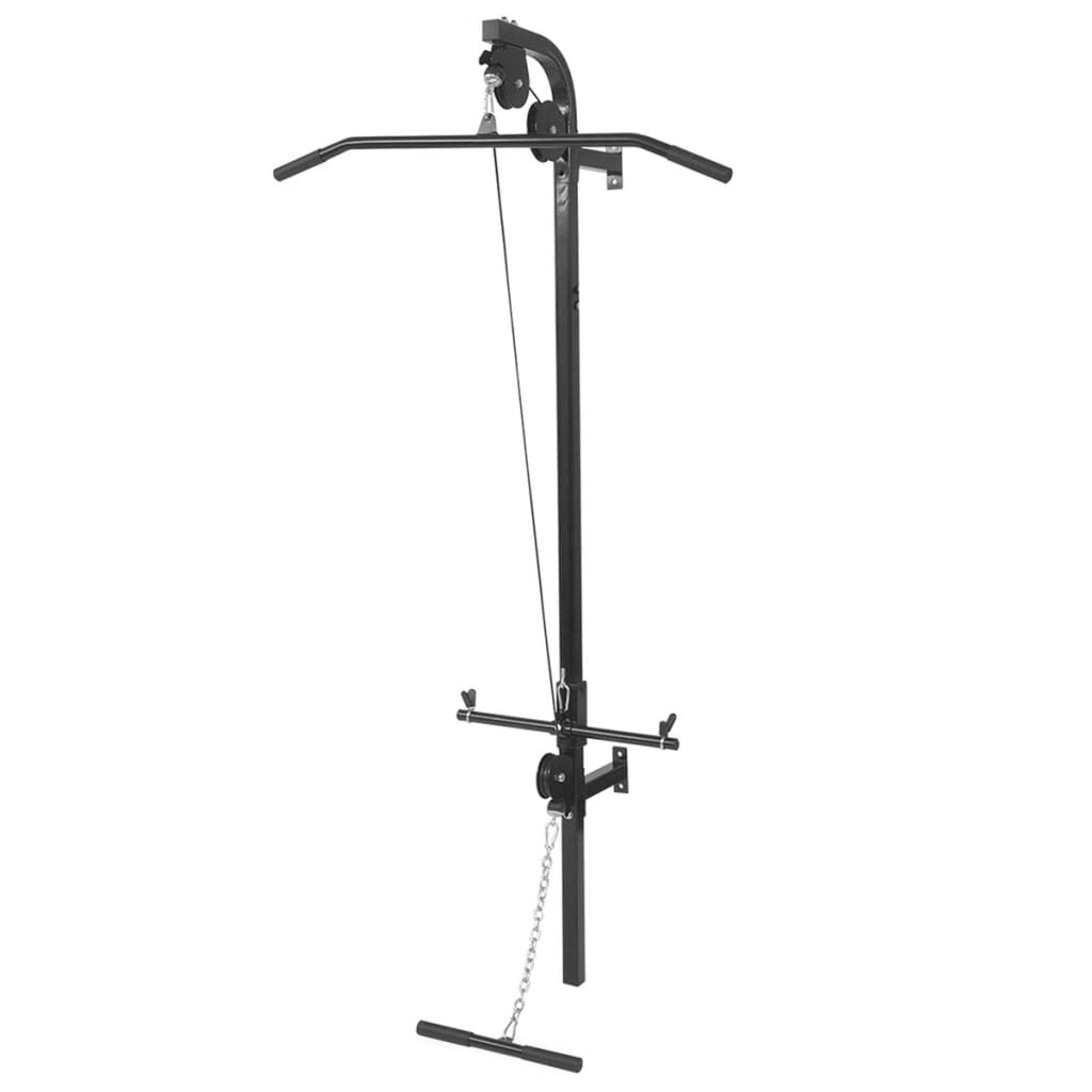 Vidaxl -Kraftturm für die Wand mit Hantel 60,5 kg