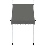 Vidaxl Luifel manuell ausziehbar 150 cm Anthrazit