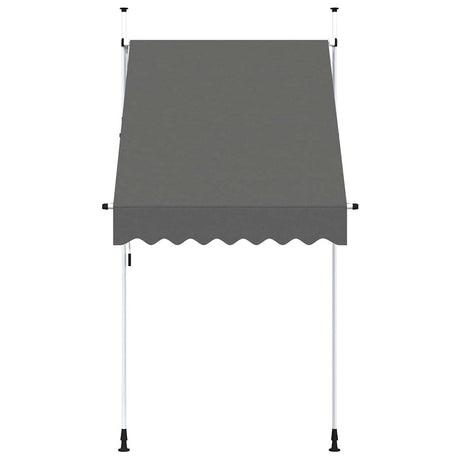 Vidaxl Luifel manuell ausziehbar 150 cm Anthrazit
