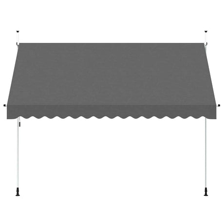 Vidaxl Luifel manuell ausziehbar 350 cm Anthrazit