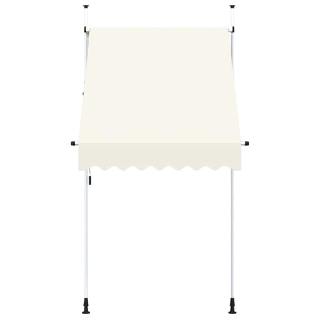 Vidaxl Luifel erstreckt sich manuell 150 cm Creme