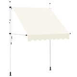 Vidaxl Luifel erstreckt sich manuell um 200 cm Creme