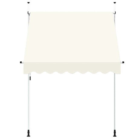 Vidaxl Luifel erstreckt sich manuell um 200 cm Creme