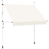 Vidaxl Luifel erstreckt sich manuell 250 cm Creme