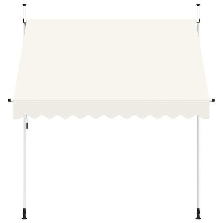 Vidaxl Luifel erstreckt sich manuell 250 cm Creme