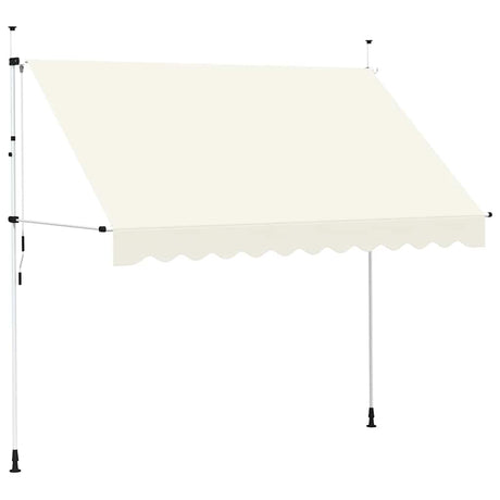 Vidaxl Luifel erstreckt sich manuell 300 cm Creme