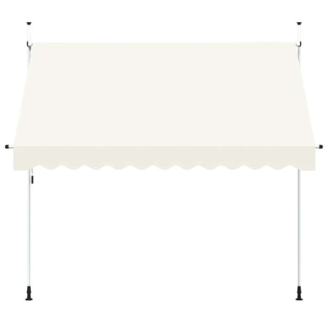 Vidaxl Luifel erstreckt sich manuell 300 cm Creme