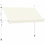 Vidaxl Luifel erstreckt sich manuell 350 cm Creme