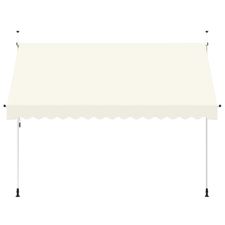 Vidaxl Luifel erstreckt sich manuell 350 cm Creme