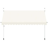 Vidaxl Luifel erstreckt sich manuell 400 cm Creme